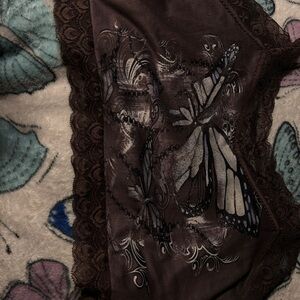 Butterfly Y2K Crop Top🦋🤎